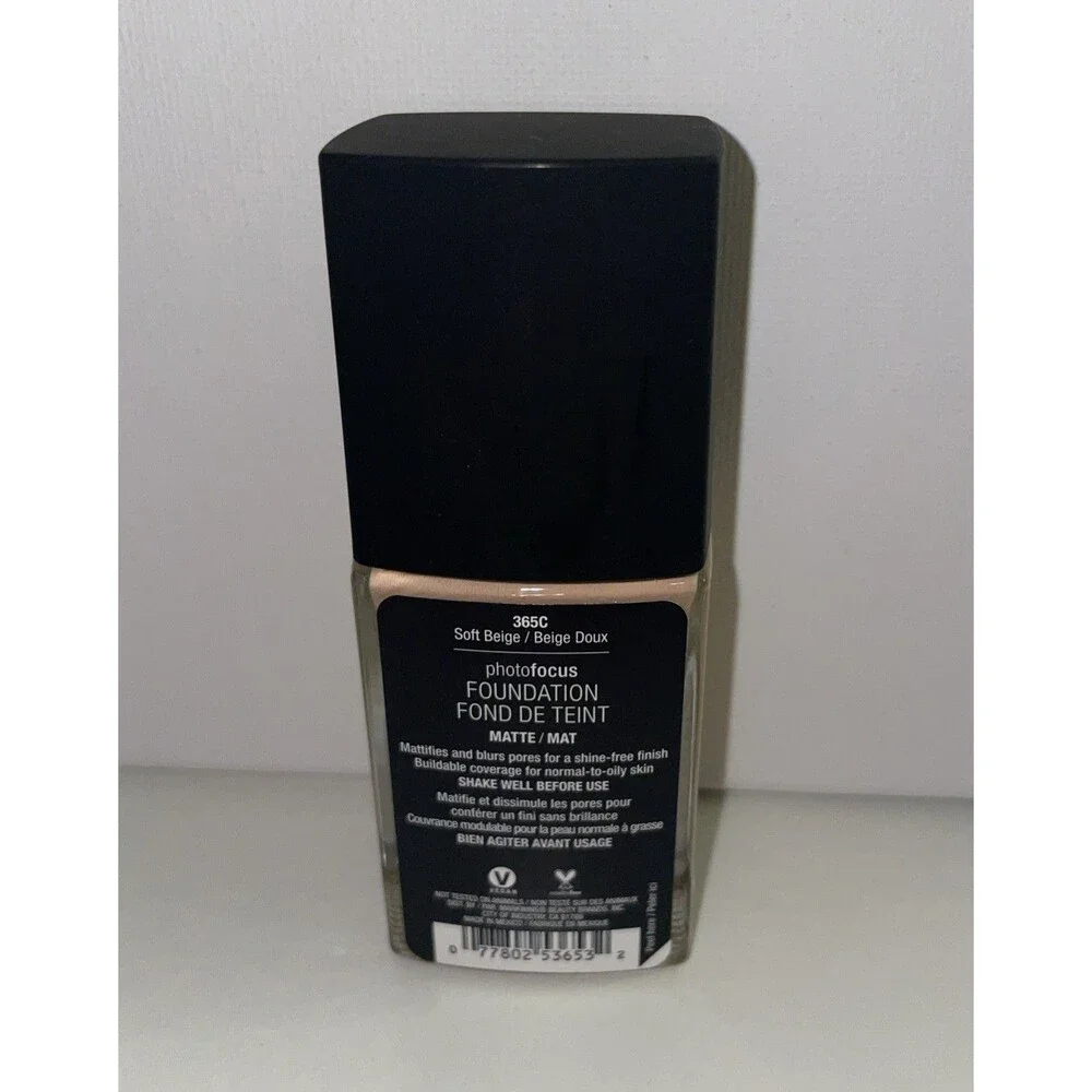 Wet N Wild  Photo Focus Foundation, Soft Beige C365C , 1 Fluid Ounce - NEW